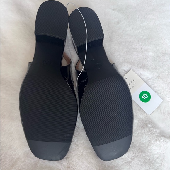 A New Day Black Women's Lucky Square Toe Mary Jane Heels Size 10 - Picture 3 of 4